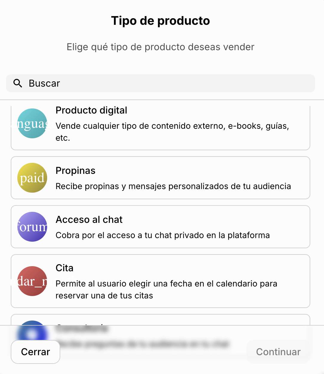Imagen con todos los servicios que puedes ofrecer en Dooyu