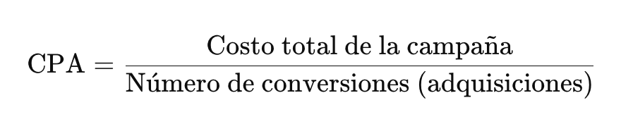 Fórmula de CPA